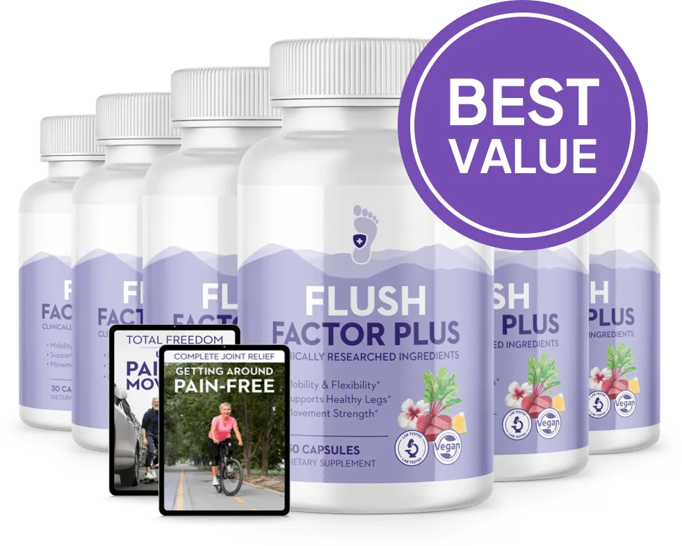 Flush Factor Plus 6 bottle